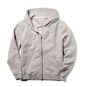 Taylor Stitch Fillmore Hoodie Jacket Gray Full Zip Men’s Size 40 Medium Waffle